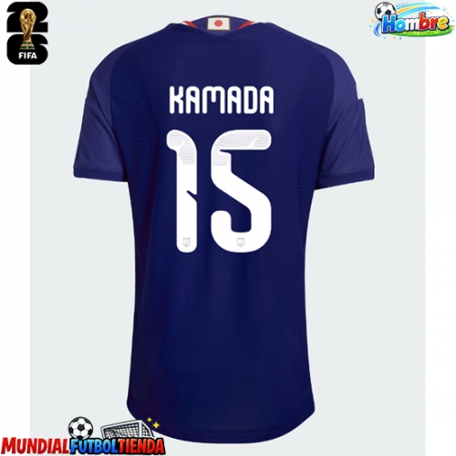 Camiseta Japón Daichi Kamada #15 Primera Equipación Replica Mundial 2026 mangas cortas